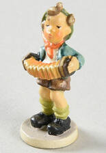 Hummel Miniature Figurine-Bronze Accordian Boy - Boxed