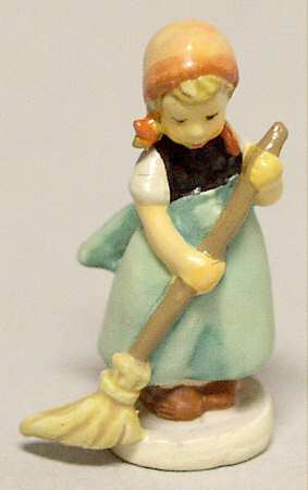 Hummel Miniature Figurine-Bronze Little Sweeper - No Box