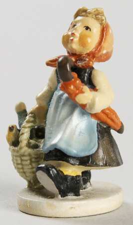 Hummel Miniature Figurine-Bronze Visiting An Invalid - No Box