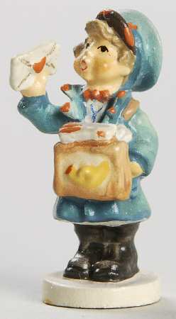 Hummel Miniature Figurine-Bronze Postman - Boxed