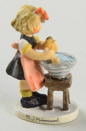 Hummel Miniature Figurine-Bronze Doll Bath - Boxed