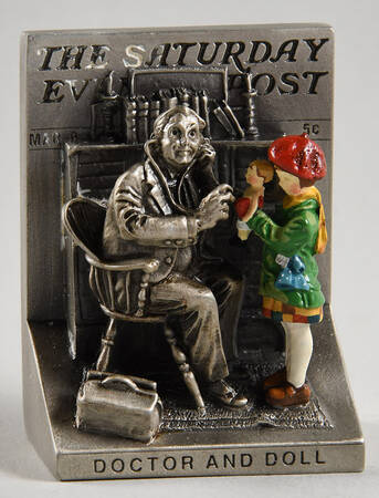 Saturday Evening Post-Miniatures Doctor & Doll - Boxed by Goebel