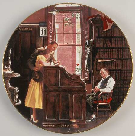 Goebel Plate The Marriage License - Boxed