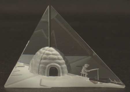 Steinbach Paperweights Igloo & Eskimo - Boxed