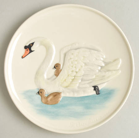 Mother's Day Plate Swans - No Box