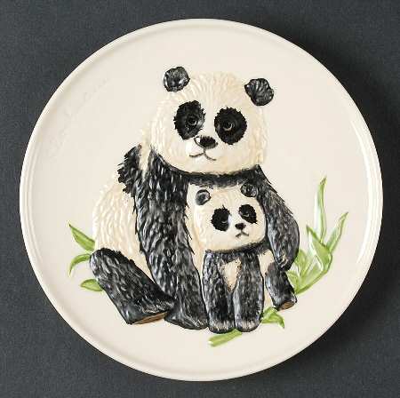 Mother's Day Plate Pandas - Boxed