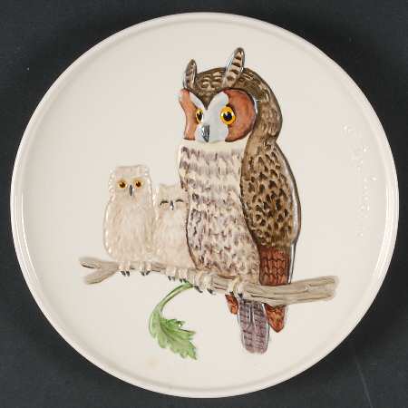 Mother's Day Plate Owls - No Box