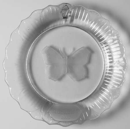 Mother's Day Plate-Crystal Butterfly - With Box