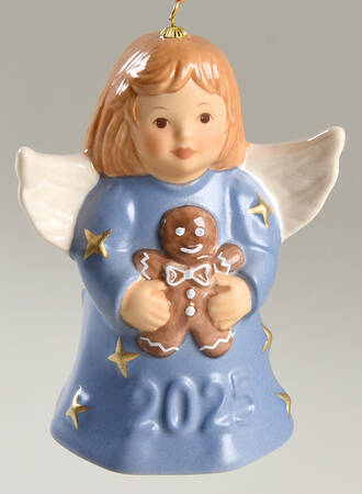 Angel Bell Ornament Angel With Gingerbread Man-Future Dusk - Boxed