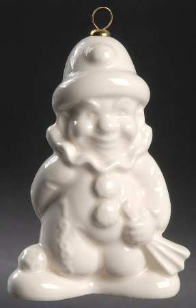 Annual Christmas Ornament-Porcelain Clown-White - No Box