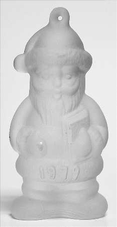 Annual Christmas Ornament-Crystal Santa Claus - With Box