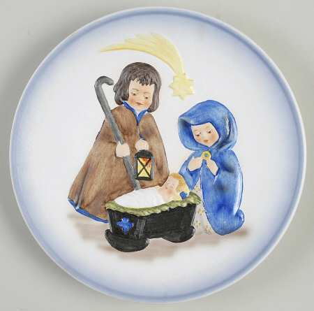 Janet Robson Christmas Plate The Holy Family - Boxed