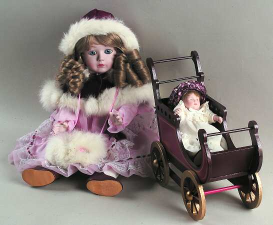 Bonnets & Bows Francie-With Baby, Carriage & Blanket - Boxed