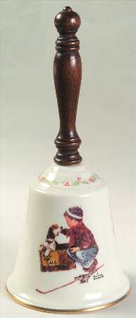 Norman Rockwell Bell A Boy Meets His Dog-Christmas - Boxed