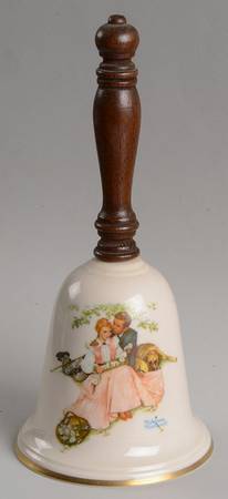 Norman Rockwell Bell Love's Harmony-Flowers In Tender Bloom - No Box