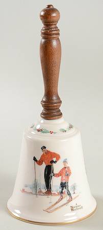 Norman Rockwell Bell Ski Skills-Christmas - Boxed