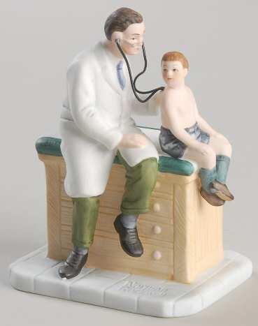 Norman Rockwell Figurines-Miniatures Spring Checkup - Boxed