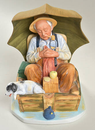 Saturday Evening Post Figurines Fishing - Boxed