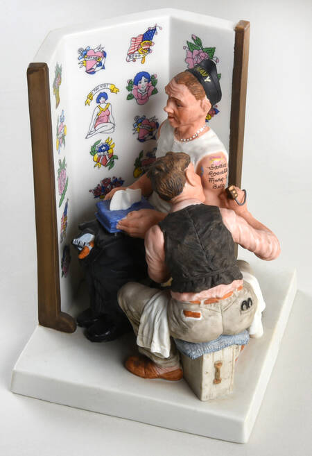 Saturday Evening Post Figurines Tattoo Artist - No Box