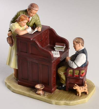 Saturday Evening Post Figurines Marriage License - Boxed