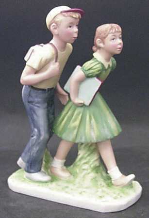 Saturday Evening Post Figurines A Day In The Life Of A Boy Ii - No Box