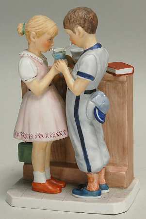 Saturday Evening Post Figurines A Day In The Life Of A Boy - No Box