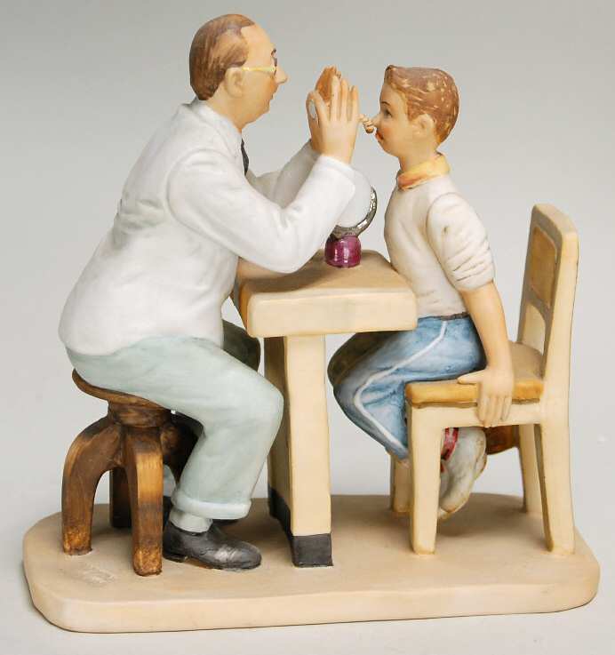 Saturday Evening Post Figurines The Oculist-Optometrist - Boxed