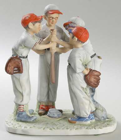 Saturday Evening Post Figurines Choosing Up - Boxed