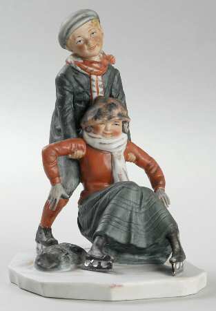 Saturday Evening Post Figurines Skating - Boxed