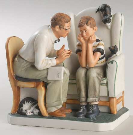 Saturday Evening Post Figurines Facts Of Life - Boxed