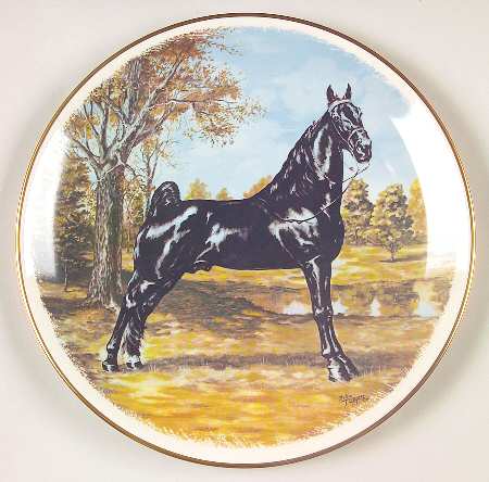 Gorham Plate Shades Of Carbon-Tennessee Walker - Boxed