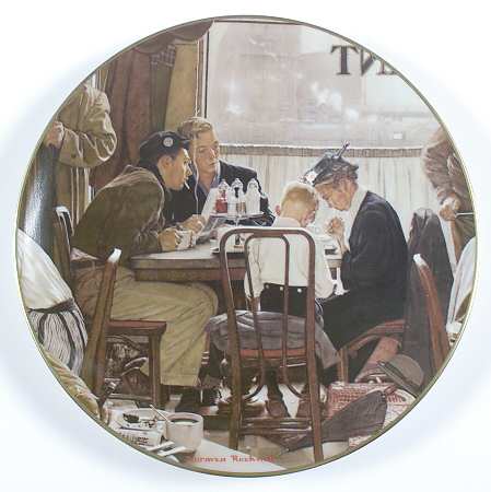 Gorham Plate Saying Grace - No Box