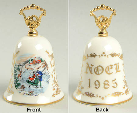 Currier and Ives Bell Skaters Holiday - Boxed