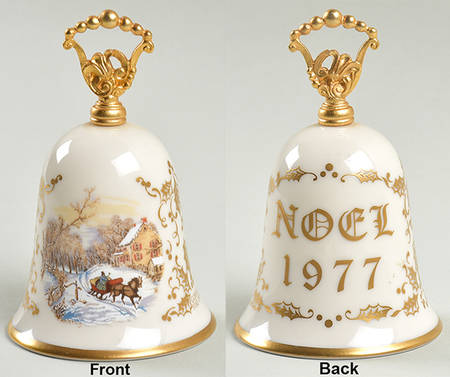 Currier and Ives Bell American Homestead - Boxed