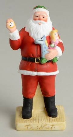 Miniature Christmas Santa By Thomas Nast - Boxed