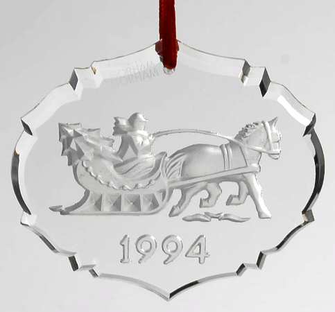 Annual Crystal Ornaments Sleighride - Boxed