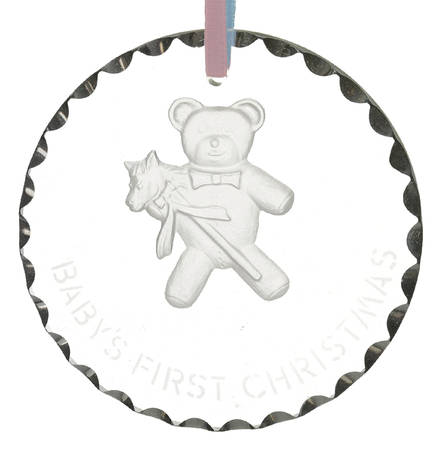 Crystal Christmas Ornament Baby First Christmas - No Box