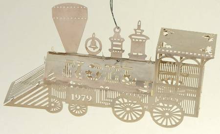 Pierced Christmas Ornament Steam Engine - Boxed