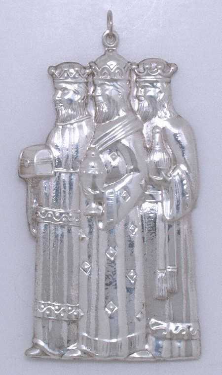 Sterling Ornaments by Gorham Sliver Wisemen - Boxed