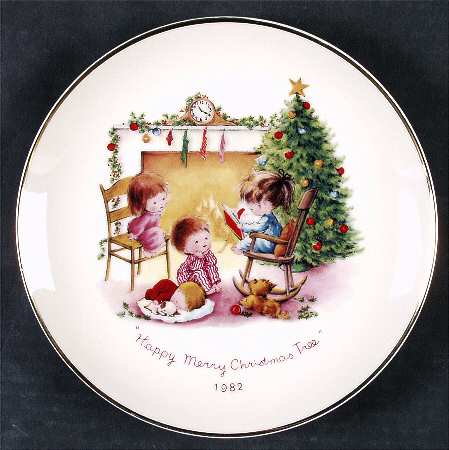 Moppets Christmas Plate Merry Christmas - No Box