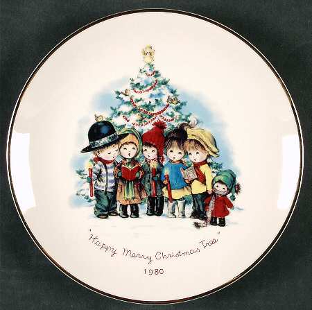 Moppets Christmas Plate Merry Christmas - No Box