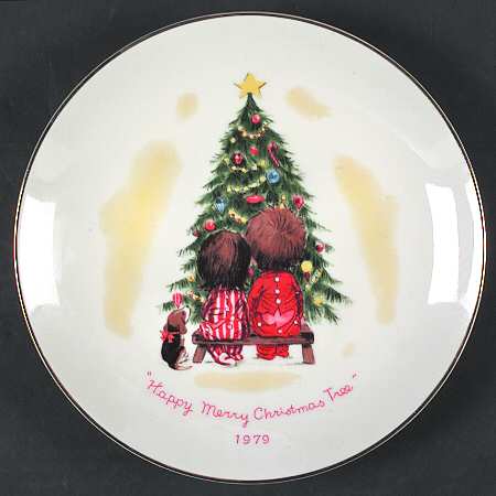 Moppets Christmas Plate Merry Christmas - Boxed