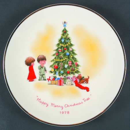 Moppets Christmas Plate The Presents - No Box