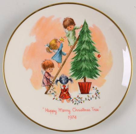 Moppets Christmas Plate Decorating The Tree - No Box