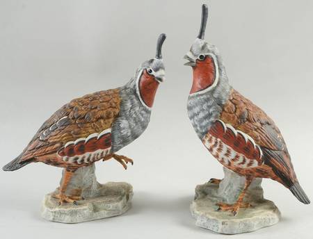 Goto Figurine Mountain Quail -Pair - No Box