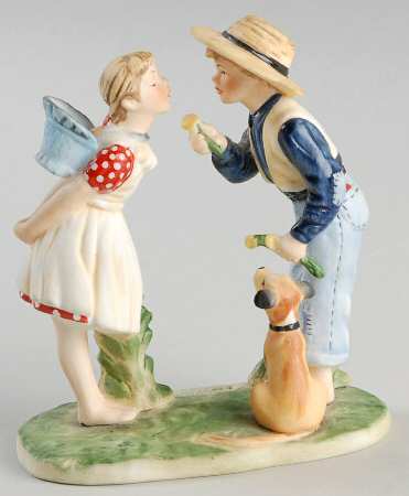 Norman Rockwell Figurines-Miniatures Beguiling Buttercup - With Box
