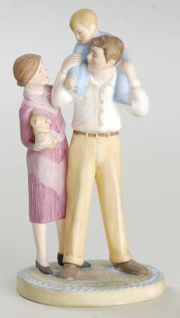 Norman Rockwell Figurines-Miniatures Shoulder Ride - Boxed