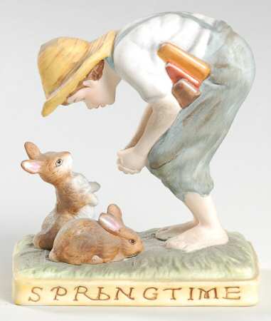 Norman Rockwell Figurines-Miniatures Springtime - With Box