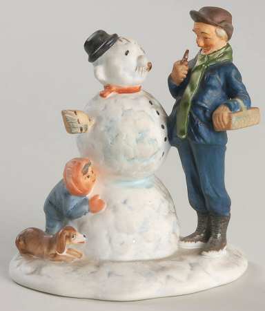 Norman Rockwell Figurines-Miniatures Snow Sclupture - Boxed