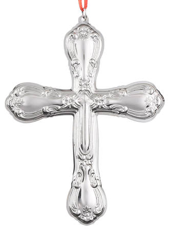 Annual Christmas Cross-Sterling Chantilly Cross - With Box